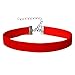 MUHU Red Velvet Choker Necklace for Women Classic Style Gothic Tattoo Henna Necklace(N0004-R)