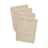 Calphalon Textiles 4-Piece Solid Dish Cloth Set, Pecan