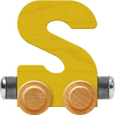 NameTrain Bright Letter Car S - Made in USA (Yellow)