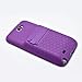 Hyperion Samsung Galaxy Note II Extended Battery HoneyComb Kickstand TPU Case Purple