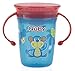 Nuby 4 Piece 360 Printed Twin Handle Wonder Cup, Red/Blue/Green