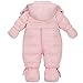 WESIDOM Newborn Baby Toddler Girls Boys Snowsuit Hooded Winter Romper Jumpsuit Coat Pink