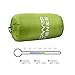 CampFENSE Sleeping Bag Lightweight Portable Compact Backpacking Outdoor Hiking Camping Equipment Tools Gear for Kids Youth Adult Men Women with Compression Storage Bag (Light Green)