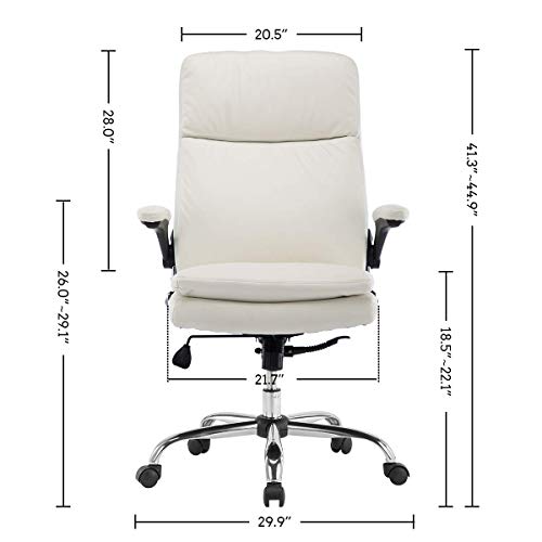 Myka's Ergonomic Leather Executive Office Chair High Back Computer Desk