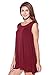 Alexander + David A+D® Womens Loose Flowy Tank Tunic Dress (S-3X) (Burgundy, Small)