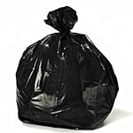 Plasticplace 55-60 Gallon Trash Bags, 38W x 58H, 1.2 Mil, Black, 100 / Case