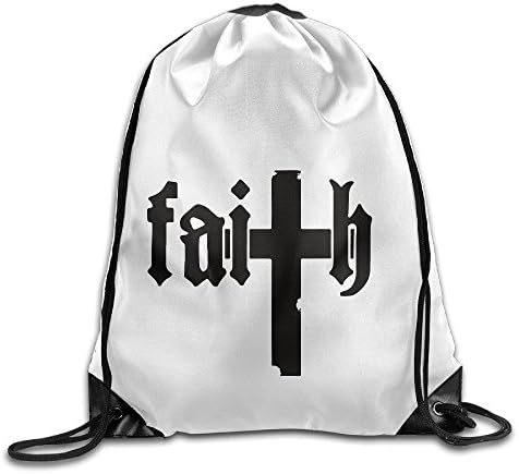 Cool Faith Cross Drawstring Backpack Sport Bag