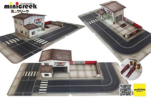 春夏新作 Minicreek タイ 1 64 Ralliart 点灯可能 ジオラマ ガレージ