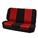 FH Group FB102112 Classic Cloth Seat Covers (Red) Full Set with Gift – Universal Fit for Cars Trucks & SUVs