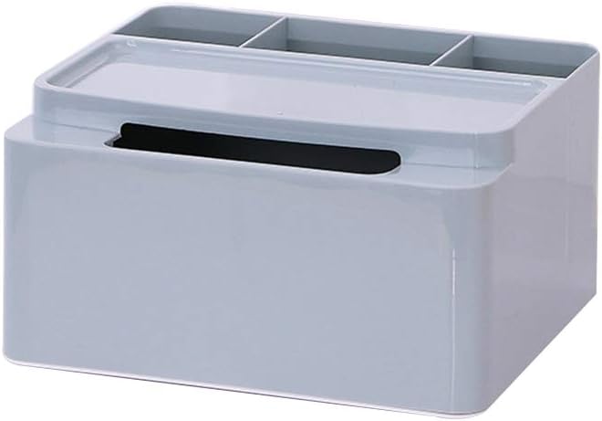 Awfand Tissue Box and Vanity Organiser,Square Paper Facial Tissue Box Cover Holder,A Clever and Compact Bathroom Storage