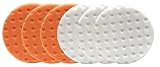 Lake Country CCS Smart Pads DA 5.5 inch Foam Pad (3-White, 3-Orange, 5.5)