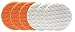 Lake Country CCS Smart Pads DA 5.5 inch Foam Pad (3-White, 3-Orange, 5.5)