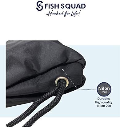 Duffle drawstring bag (fish squad logo Sack duffle drawstring bag) 4 Duffle drawstring bag (fish squad logo Sack duffle drawstring bag)