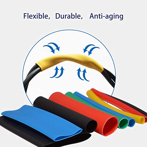 1120 Pcs Heat Shrink Tubing Assortment, Assortment 2: 1 Heat Shrink Tubing Sleeving Waterproof,12 Sizes Heat Shrink Tubing Electrical Wire Cable Wrap Assortment Kit Set (2:1) - Thumbnail 3
