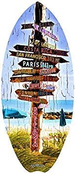CYA Home Decor Original Mini Surfboard Skimboard Collectables & Gifts & Decoration - Sign Post