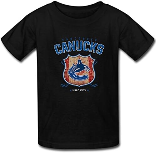 Taojing Custom Vancouver Canucks Men's Short Sleeve T-Shirt Cotton Tee M Black