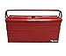 Excel TB122B-Red 5-Tray Cantilever Metal Tool Box, Red
