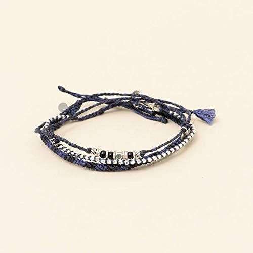 Amazon Co Jp シップス メンズ Ships Wakami 別注 3strand アンクレット ネイビー One Size 服 ファッション小物