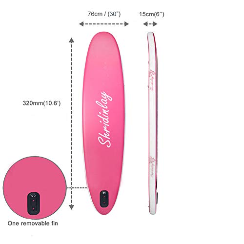 Shridinlay Inflatable Stand Up Paddle Board Surfing SUP Boards, 6