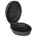Sentey LS-7501 Universal Black Carrying Case for Foldable Headphones with Metal Zipper, Eva Rubber, Dual Compartments, Compatible with Most Foldable Headphones, Inner Dimensions 6.75 x 5 x 3.5 inches