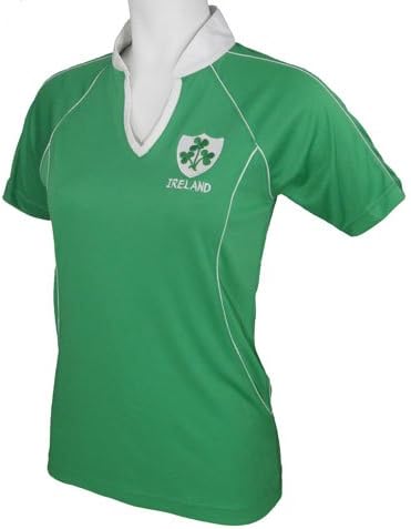 Ladies Irish Rugby Shirt, Green, Large