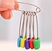 Two Size 14 Pcs Pins Baby Child Infant Kids Plastic Head Cloth Diaper Nappy Pins Safety Hold Clip Locking Cloth