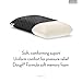 MALOUF Z Travel DOUGH Memory Foam Pillow Removable Rayon from Bamboo Velour Cover 5-Year U.S. Warranty, Model Number: ZZTRHPDF