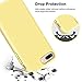 Vooii Compatible with iPhone 8 Plus Case, iPhone 7 Plus Case, Soft Silicone Gel Rubber Bumper, Microfiber Lining Hard Shell Shockproof Full Body Protective Cover Yellow