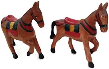 Artificial Engraved Wooden Horse