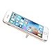 iPhone 6S Case Girls, i-Dawn iPhone 6 6S Ultra Thin Clear Hard Acrylic Soft TPU Rubber Bumper Case Cover with 360 Degrees Rotating Portable Ring Stand for iPhone 6/6S [Lace Leaf Series]White
