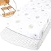 Cuddly Cubs Changing Pad Covers – 2 Pack – Snuggly Soft Plush Cotton Changing Table Covers for Boy, Girl – Fits Perfectly on Summer Infant and Other 16 x 32 Baby Changing Table Pads – Grey Stripes
