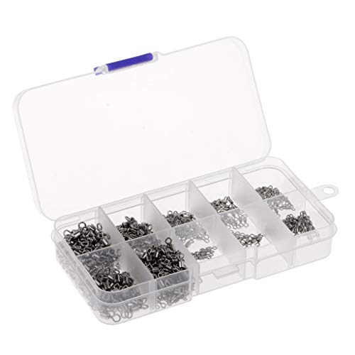 HomeDecTime 500 Stück Edelstahl Angelwirbel Rollenwirbel 4# 6# 8# 10# 12# – Bild 8