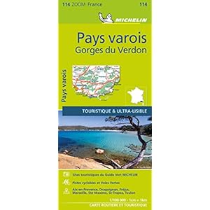 PAYS VAROIS 11114 CARTE ZOOM MICHELIN KAART: Map Landkaart – Gevouwen Kaart, 19 april 2016