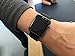 Yimzen Soft Silicone Sport iWatch Band Strap for Apple Watch Series 3 2 1 Sport & Edition 38mm S/M Black