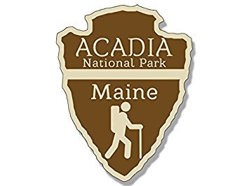 MAGNET Arrowhead Shaped ACADIA National Park MagnetMagnet(rv hiking camping) 3 x 4 inch
