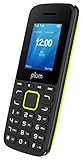 Plum Unlocked Cell Phone GSM Worldwide Dual Sim Camera FM Radio Bluetooth MP3 Player SD Card Slot Feature, 1.8