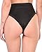 iHeartRaves Thong Booty Shorts High Waisted Thong Booty Shorts Rave Bottoms for EDM Music Festivals (Black, Small)