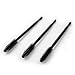 Coshine 100pcs Pro Disposable Silicone Mascara Eyeliner Wands Applicator Eyeliner Lip Liner Brushes Makekup Tools (silicone mascara brushes)