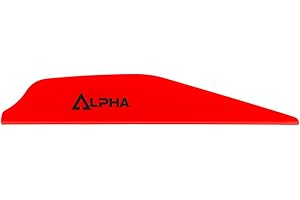 Bohning Alpha AR 1250 Vane, 2.8", Neon Red, 36pk