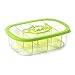 Snips, Green Tea Bag Airtight Storage Box with Removable Dividers, 11.22