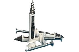 HLAFIX Best Heavy Duty Self Drilling Gypsum Panel Toggle Bolt Durable Zinc anchor for Hanging Cabinet TV Wall Mount Ceiling Lamp & More, Zero Failure, FREE 75pcs popular drywall anchor & screw assortment KIT