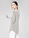 Amazon Brand - Daily Ritual Women's Supersoft Terry Long-Sleeve Shirt With Shirttail Hem, Heather Grey Spacedye, XX-Large