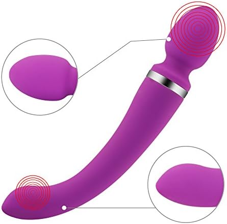Kimberly Rechargeable Waterproof Smart Wand Massager For Body Therapeutic, Muscle Aches &amp; Sports Recovery|Ultra-quiet Double motor vibrator, Wireless Multi Speed Massage Wands