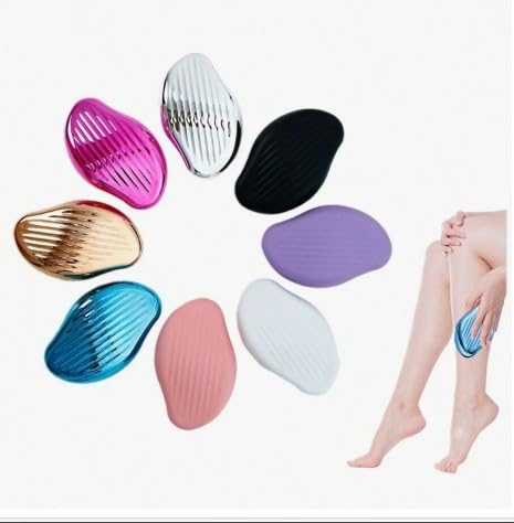 Crystal Hair Remover, Painless Crystal Hair Remover, Magic Hair Remover for Women and Men, Hair Remover and Exfoliation Tool (Blue)