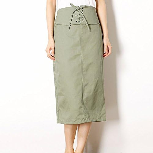 Amazon イーブスサプライ レディース Yevs Supply レディススカート 綿ツイルタイトスカート 67カーキー Free スカート 通販