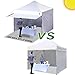 ABCCANOPY Ez Pop up Canopy Tent with Awning and Sidewalls 10x10 Market -Series, Pink