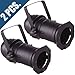 2x PAR 16 CAN Black for Stage Lighting w/hanging bracket and A/C cord
