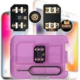 RSIM 12 Newest 2018 R-SIM Nano Unlock Card, R-SIM 12 Smart 4G Card Unlock Card Adapter Converter Kits with Card Reader For IPhoneX 8P 8 7P 7 6SP 6P 6S 6 5C 5S 5
