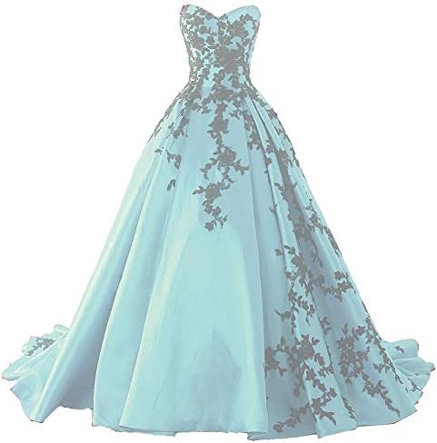 Kivary Gothic Black Satin Lace V Neck A Line Long Prom Corset Wedding Dresses