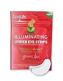 SpaLife Anti-Aging Under Eye Strips Reduce Dark Circles, Wrinkles and Fine Lines - 12 Treatments (Green Tea + Vitamin C)